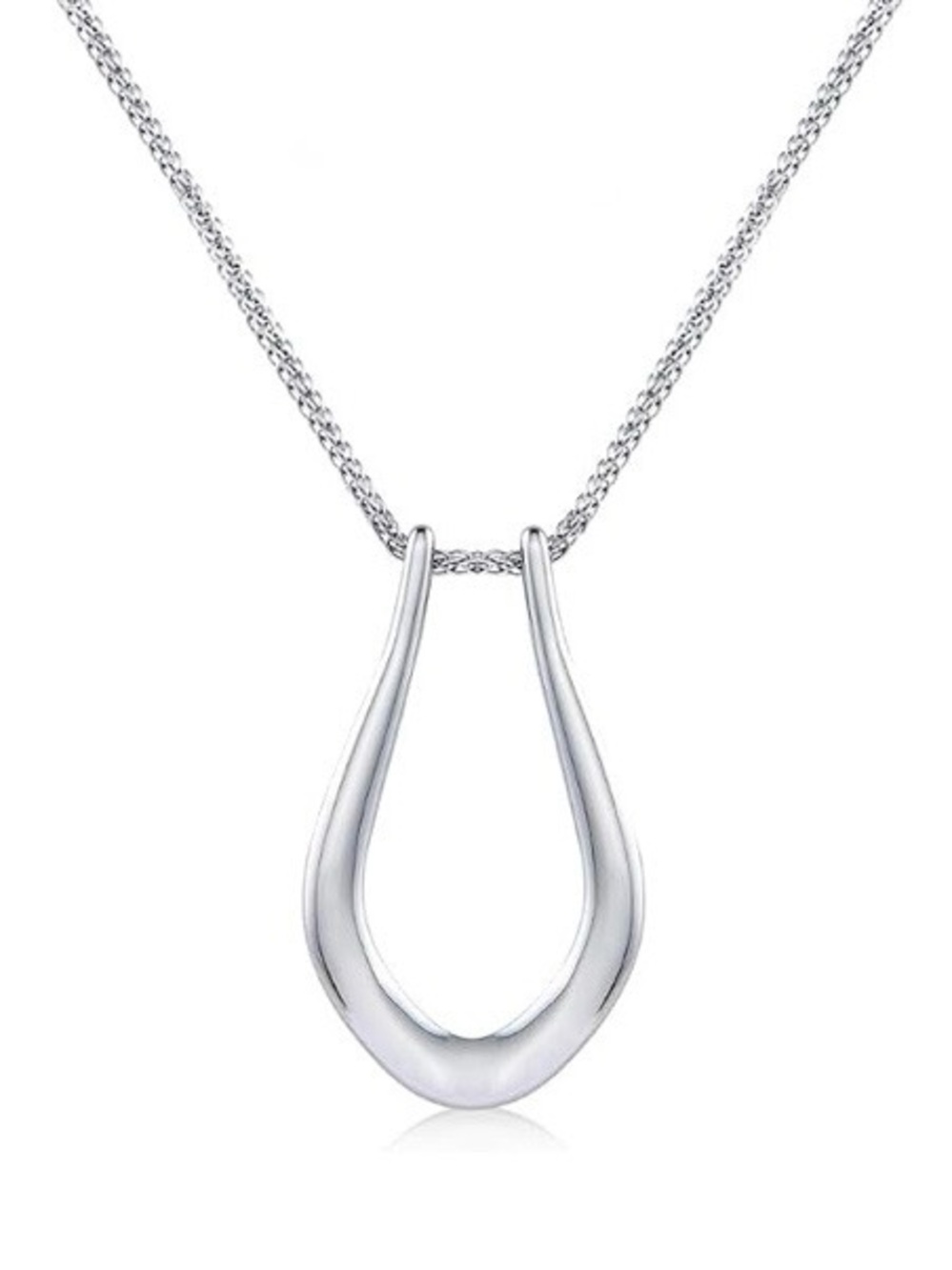 NWT NIB Pixie Wing Ring Keeper Necklace - Vesta (18K White Gold Plated)